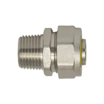 Adaptador Macho Durman 9043109 1/2quotx3/8quot Para Gas Gris