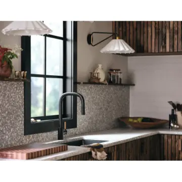 Monomando Fregadero Tenon Moen S74001bl Negro Mate