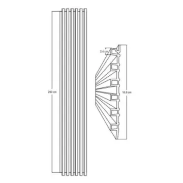 Panel Para Pared Tendenzza Foresta Teka 16.8x290 Wpc05
