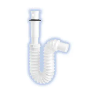 Cespol Flexible Para Lavabo Fleximatic 2235 Blanco