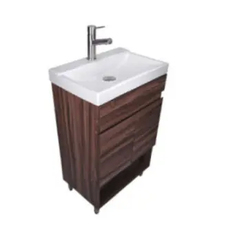 Tocador Con Lavabo de Una Perforación Valmex Oviedo 51x35x80 Olivo