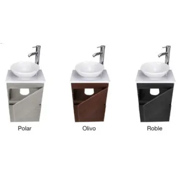 Tocador Con Lavabo de Una Perforación Valmex Cadiz 42x28x80 Tabaco