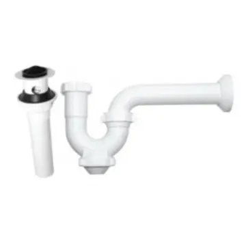 Trampa Para Lavabo Coflex Con Registro Y Contra P-b9001 Blanco