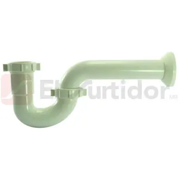 Medio Céspol Fleximatic 2370 Tipo Quotjquot Para Lavabo O Fregadero Blanco