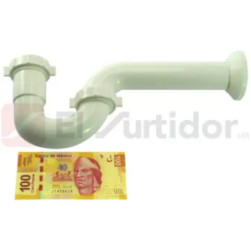 Medio Céspol Fleximatic 2370 Tipo Quotjquot Para Lavabo O Fregadero Blanco