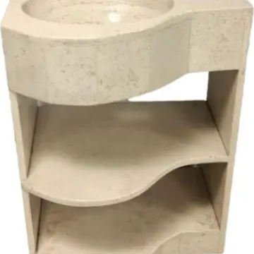 Tocador Jacarandas Pianito 60x45 Mármol Travertino