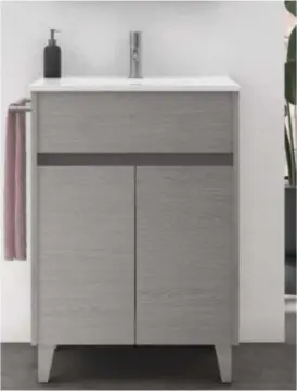 Tocador Band 60 Con Lavabo Orbis  Sin Espejo Nuuk 90405 Esbaño