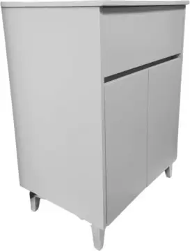 Tocador Band 80 Con Lavabo Orbis Sin Espejo Blanco Mate 90410