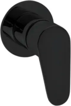 Monomando Para Regadera Sencillo Stanza Rivo 31.3169.37 Negro Mate