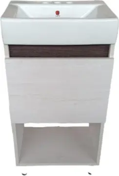 Combo Cato Tocador Rubi Nordico Mas Lavabo Marcela Blanco