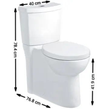 Sanitario American Standard Olimpico H2option 3075120/4000204.020 Con Asiento 2 Piezas Blanco