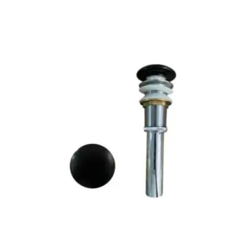 Contra Para Lavabo Sin Rebosadero Natia Pop-up Negro Mate