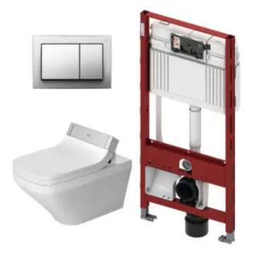 Sanitario Suspendido Duravit Durastyle Sw253759610200 Sensowash Kit Blanco