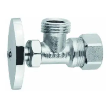 Llave de Control Angular Urrea 401bsc De Barrilito Cromo