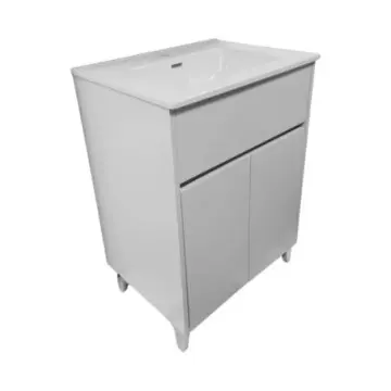 Tocador Band 60 Con Espejo Y Lavabo Orbis Blanco Mate 91407