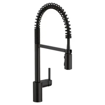 Monomando Para Fregadero Moen Spring Align 5923bl Negro Mate