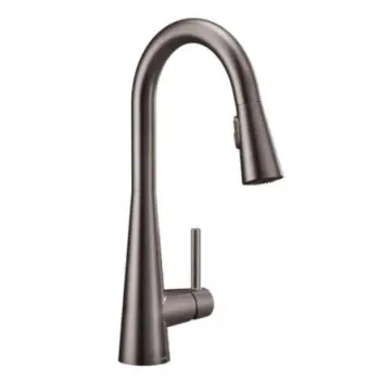 Monomando Para Fregadero Moen Sleek 7864bls Negro/inoxidable