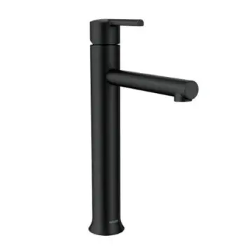 Monomando Para Lavabo Moen Arlys 6771bl Negro Mate