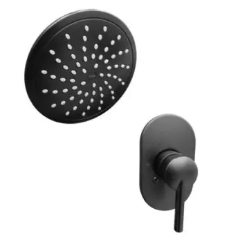 Monomando Con Regadera Moen Arlys 2773bl Negro Mate