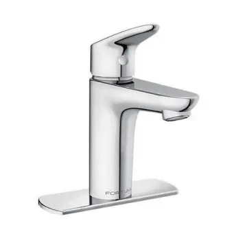 Monomando Para Lavabo Fortum Fb4001 Con Chapetón Cromo