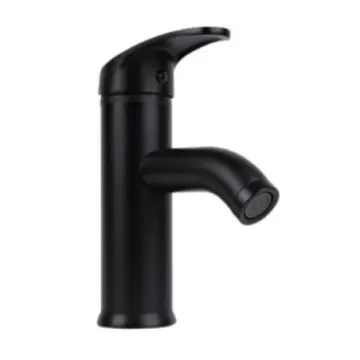Monomando Para Lavabo Dica Corto Eco 4434.2 Negro Mate