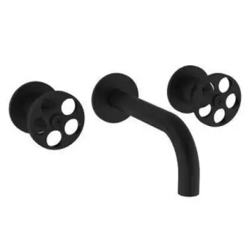 Mezcladora Para Lavabo al Muro Duravit Seya 30605-11 Negro