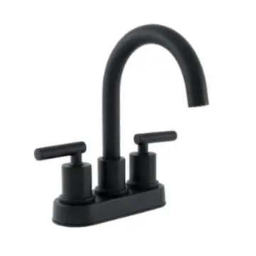 Mezcladora Para Lavabo Taladros Juntos Urrea 14cl.2 Negro Mate
