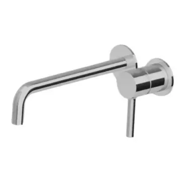 Monomando Para Lavabo de Pared Stanza Pan 21.2124.37 Negro Mate