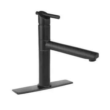 Monomando fregadero Helvex Nuva ebano E-32-EB Negro