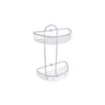 Jabonera de Rejilla Organizador Doble Urrea 9911 Cromo