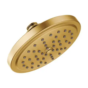 Regadera Redonda Sola Tipo Lluvia de 7" Moen S176bg Oro Cepillado