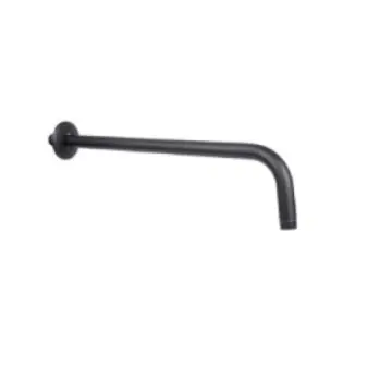 Brazo Y Chapetón Para Regadera 40cm Dica 4552brr.2 Negro Mate