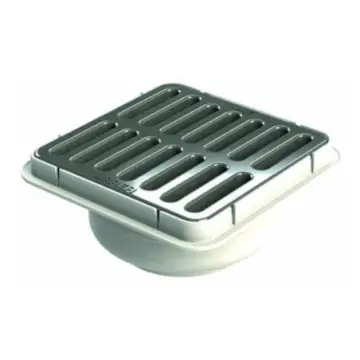 Coladera Cuadrada Urrea Salida Lateral 180 Rejilla Cromo