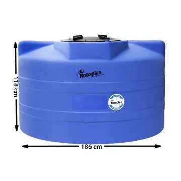 Cisterna Sin Equipo Rotoplas 2800 Litros Básica 510158 Azul
