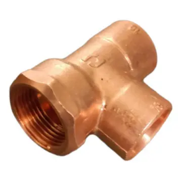 Tee de Cobre Urrea Rosca Interior Lado 10