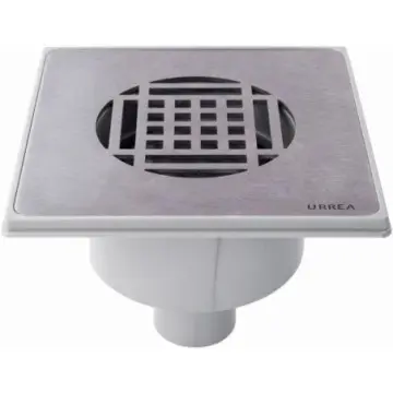 Coladera Compacta Urrea Con Rejilla Acero Inoxidable Salida Vertical Cv15inox