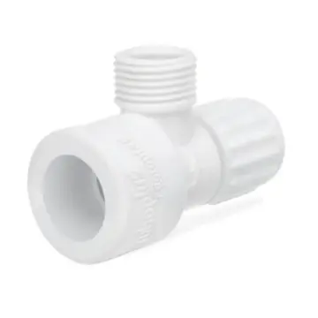 Válvula Angular Tuboplus Termofusionable 13 mm 200619 Blanca