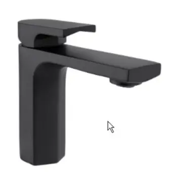 Monomando Corto Para Lavabo Urrea Jym 9439jm.2 Negro Mate