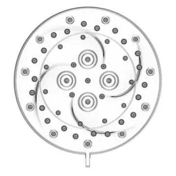 Regadera Redonda Pfister Thermoforce 6 Tiempos 015ws2thcc Cromo