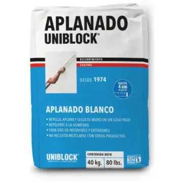 Aplanado Uniblock 31948 de 40 Kilogramos Blanco