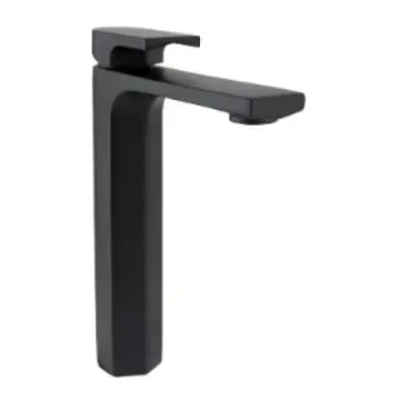 Monomando Alto Para Lavabo Urrea Jym 9440jm.2 Negro Mate