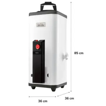Calentador Para Agua de Paso Calorex Poderus 11 Gas LP 3270506 Blanco
