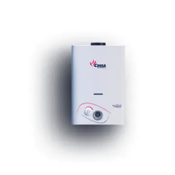 Calentador Para Agua Instantaneo Cinsa Cin-06 B Para Gas Natural Blanco