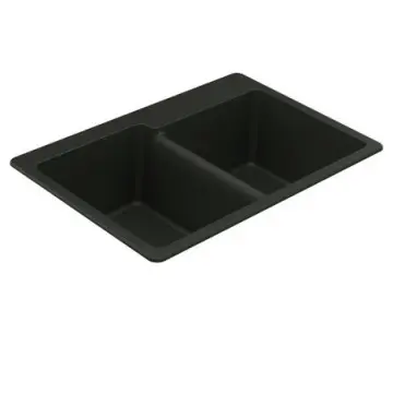 Tarja Doble Moen Bajo Cubierta 72x45 Ggb3024b Granito