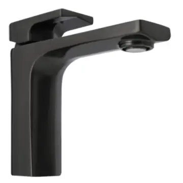 Monomando Corto Para Lavabo Urrea Jym 9439jm.6 Brushed Metal Black