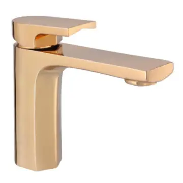 Monomando Corto Para Lavabo Urrea Jym 9439jm.7 Rose Gold