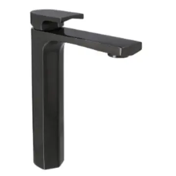 Monomando Alto Para Lavabo Urrea Jym 9440jm.6 Brushed Metal Black