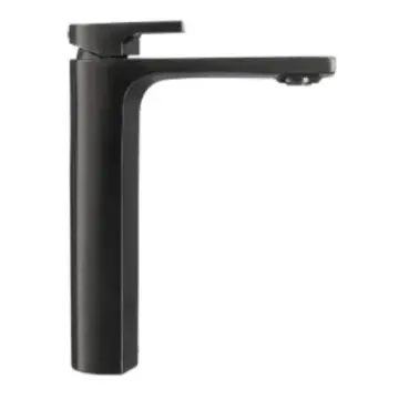 Monomando Alto Para Lavabo Urrea Jym 9440jm.6 Brushed Metal Black