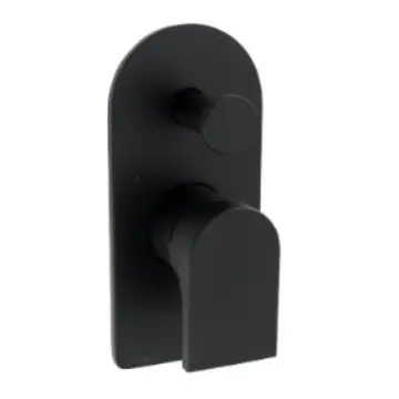 Monomando Para Regadera Con Desviador Urrea Jym 9441jm.2 Negro Mate