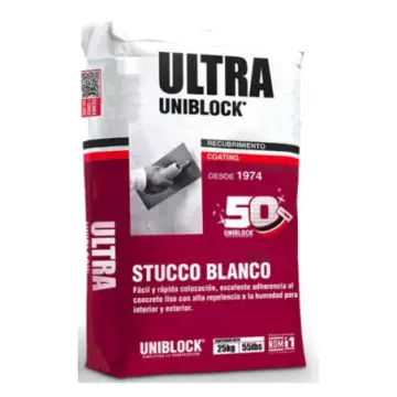 Estuco Uniblock Ultra 25kg 34944 Blanco